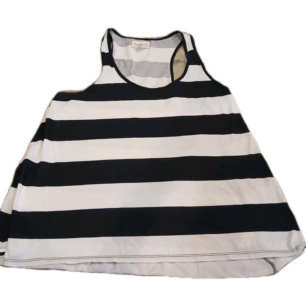 DENIM & SUPPLY Tank Topβ Womens L RALPH LAUREN Striped Racerback Cotton